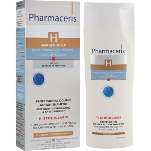 Pharmaceris H Stimuclaris shampoing doubla action anti chute anti pelliculaire 250 ml shampoing stimulant la repousse des cheveux et anti- pelliculaire 31.900 DT